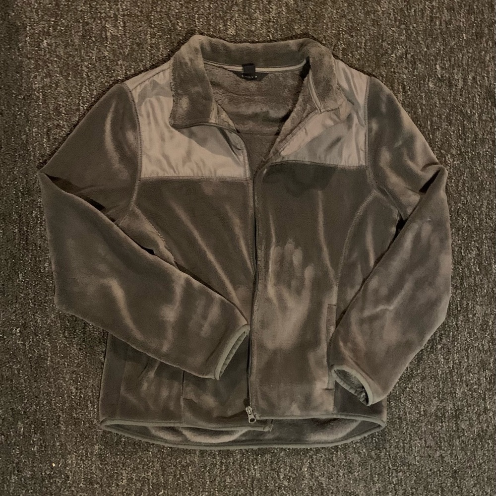 Size medium gray zip up sweater